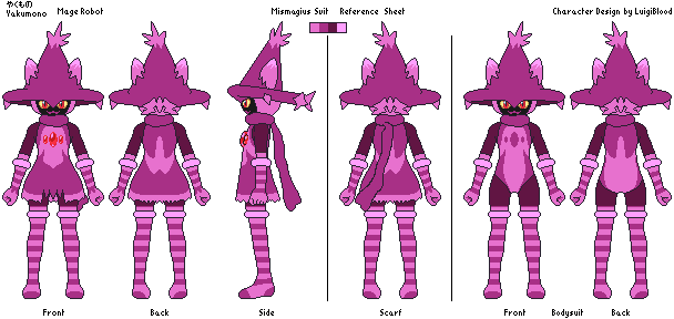 Yakumono Reference Sheet (Mismagius Suit)